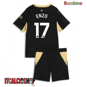 Manchester City Enzo Fernandez #17 Seconda Maglia Bambino 2026-27 Manica Corta (+ Pantaloni corti)